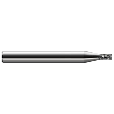 Harvey Tool Miniature End Mill - 4 Flute - Corner Radius, 0.0390", Length of Cut: 0.0590" 993839